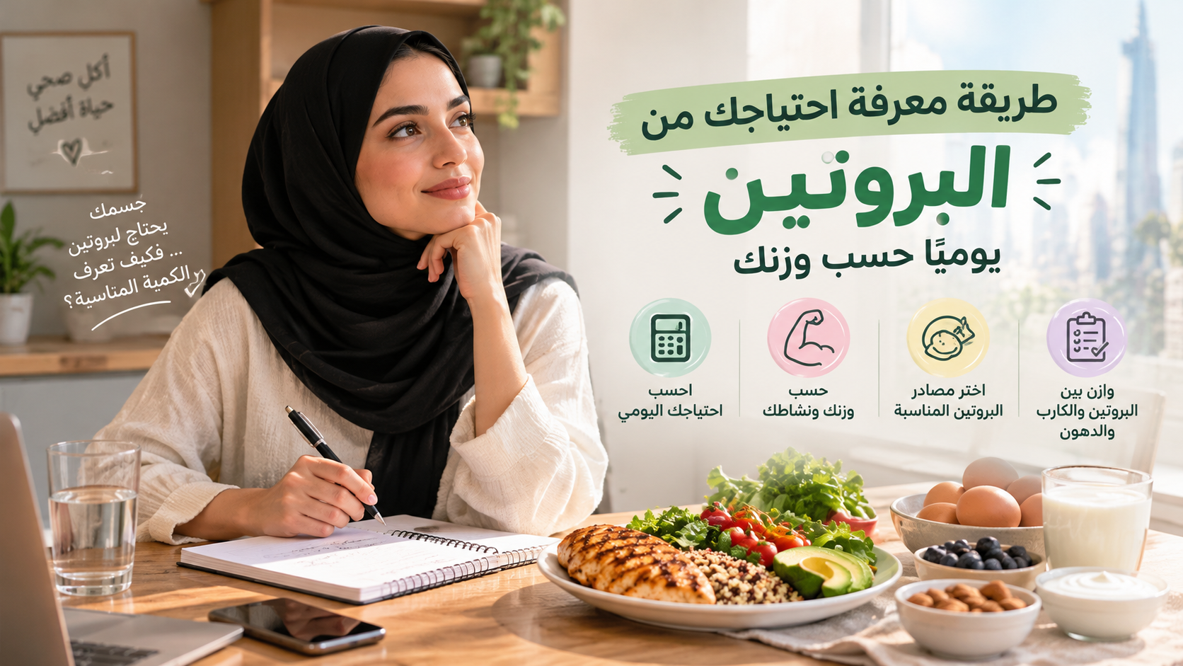طريقة معرفة احتياجك من البروتين